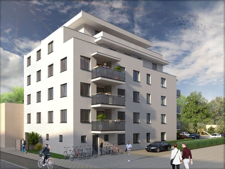 Zentrale 3 Raum Wohnung mit Balkon und Stellplatz - Thumbnail 2